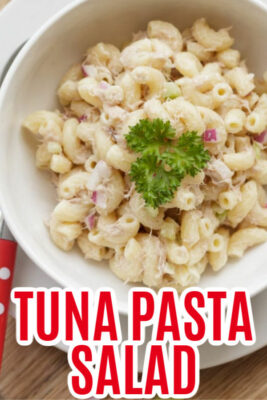 imagem de pino de salada de macarrão de atum