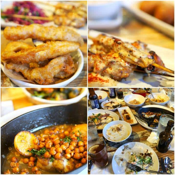várias refeições do Peche Seafood Grill