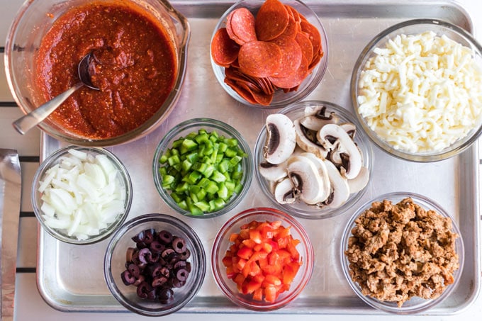 ingredientes para pizza