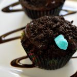 Cupcake de sujeira de especiarias de abóbora