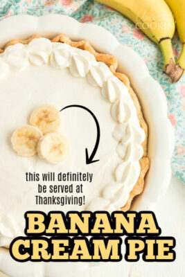 imagem de pino de bolo de creme de banana