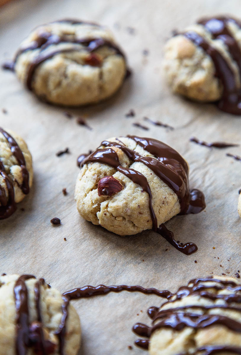 Biscoitos de chocolate e avelã (Nutella)