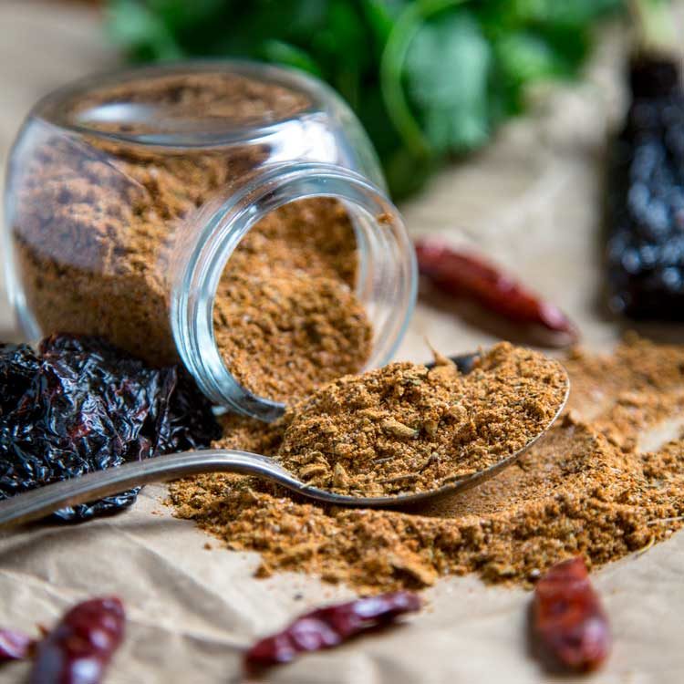 Mistura de especiarias caseiras para tempero de taco