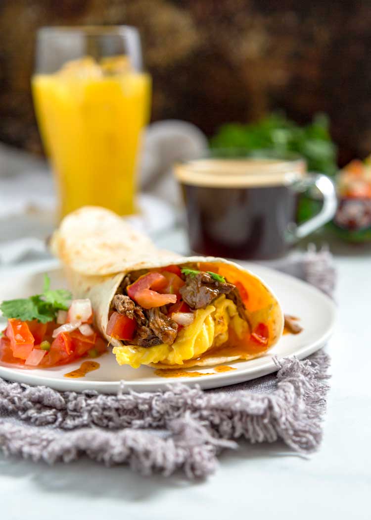 Churrasco Café da manhã Burrito