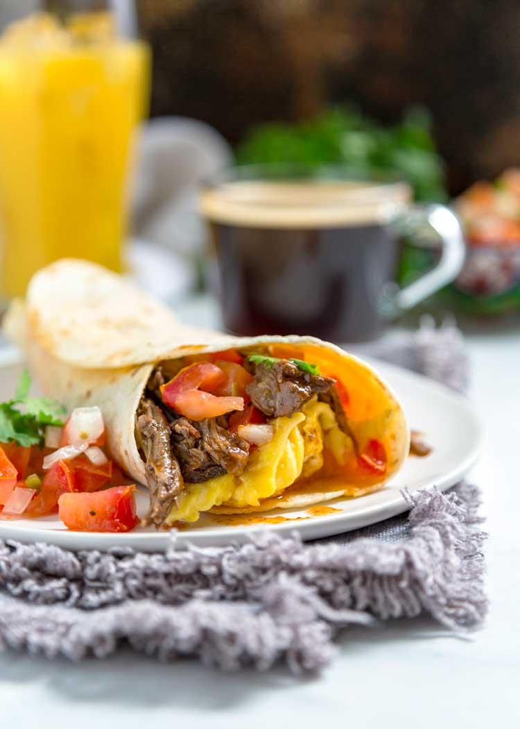 Churrasco Café da manhã Burrito