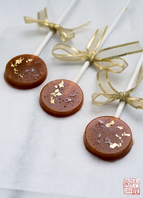 Pirulitos de Caramelo Flor de Sel