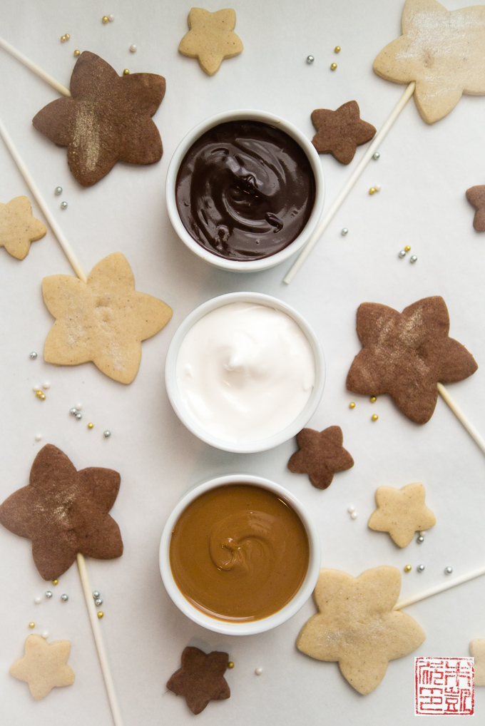 Fondue de açúcar e biscoitos de especiarias