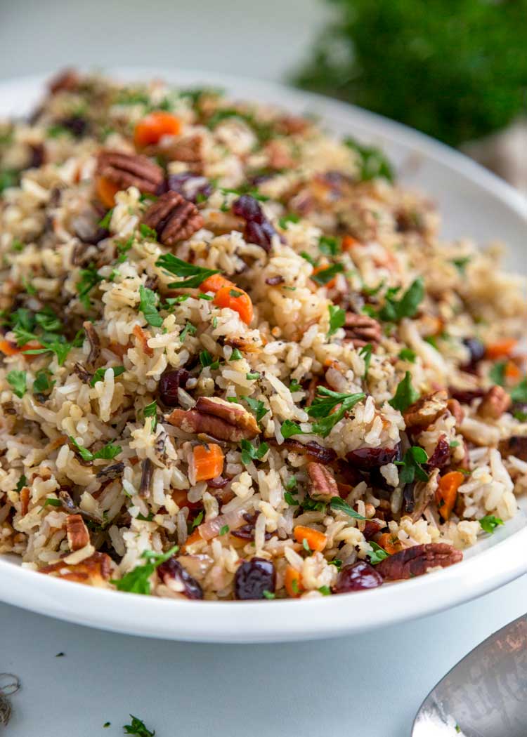Pilaf de arroz selvagem
