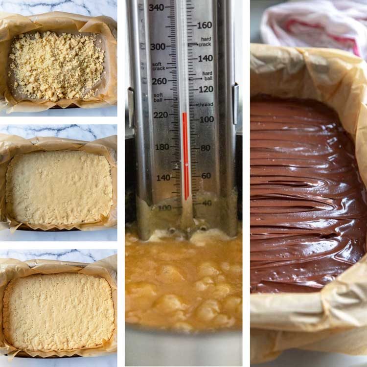 Barras de Shortbread de Milionário
