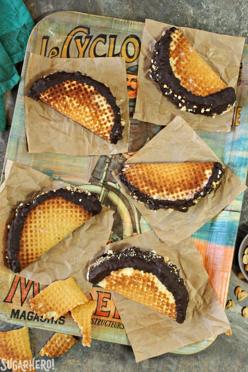 Receita caseira de tacos de chocolate | From SugarHero.com