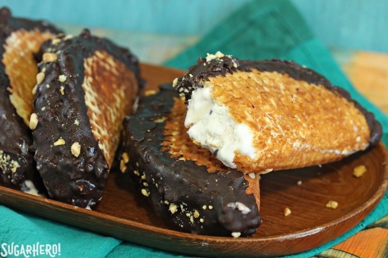 Receita caseira de tacos de chocolate | From SugarHero.com