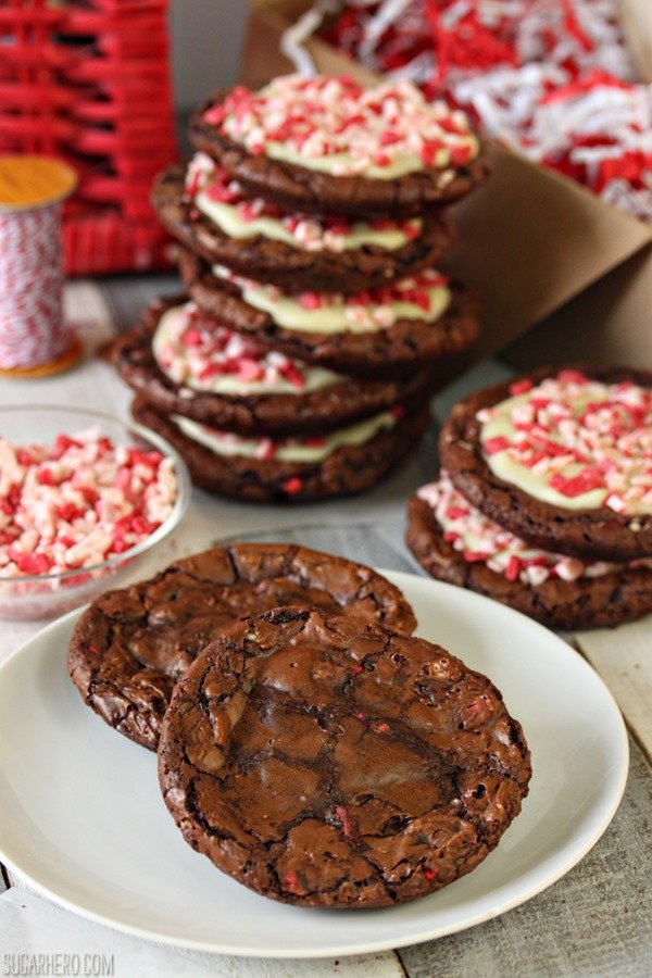 Biscoitos crocantes de trufa de chocolate e menta | From SugarHero.com Biscoitos crocantes de trufa de chocolate e menta | From SugarHero.com
