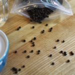 Grãos de pimenta para xarope de pimenta preta