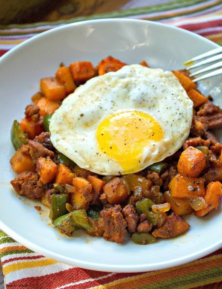 Chouriço-e-Butternut-Squash-Hash