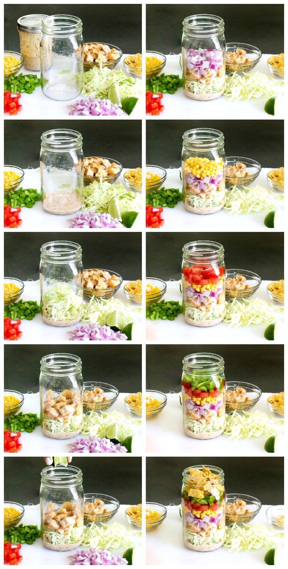 Salada de peixe com taco de pedreiro