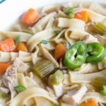 20 minutos de sopa de frango assada picante