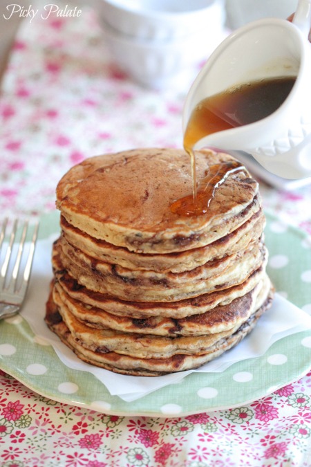 Panquecas de banana e aveia com Nutella-19t