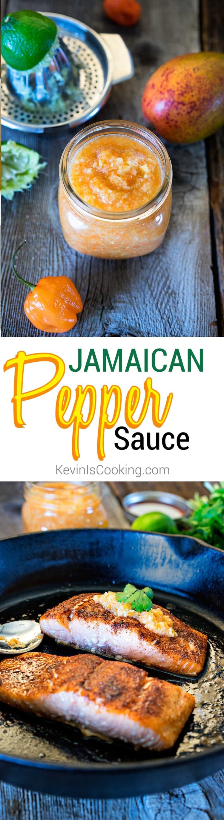 Molho de pimenta jamaicano. Www.keviniscooking.com 