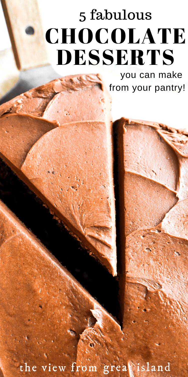 pino de receita de chocolate