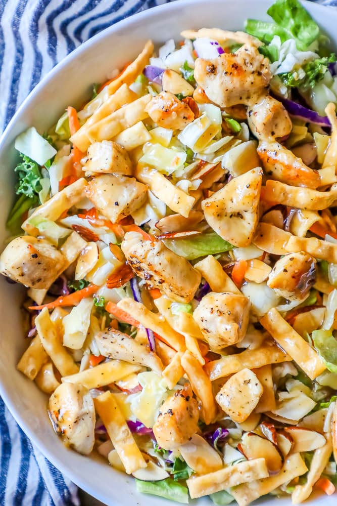 La mejor receta de ensalada de pollo chino picado