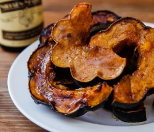 Calabaza Acorn Al Horno Con Vainilla De Vainilla