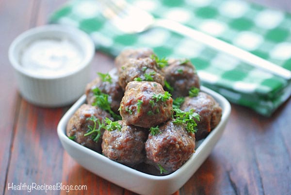 Albóndigas de cordero al horno
