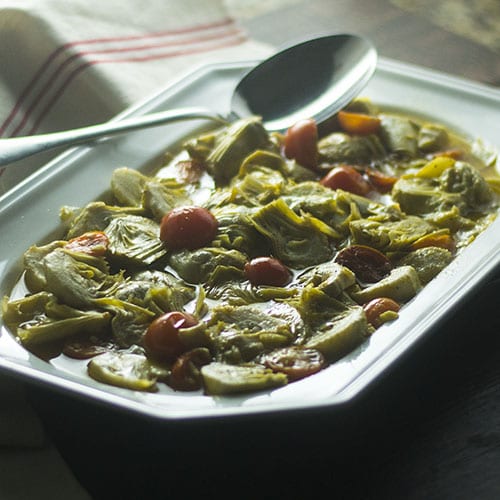 Alcachofa marinada #spanishfood #glutenfree #artichokes #vegan