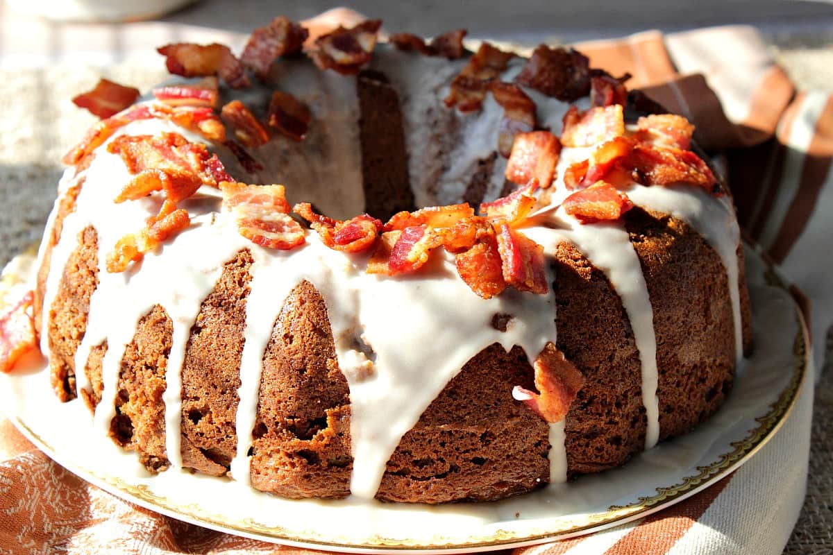 Unexpectedly Delicious Bacon Root Beer Bundt Cake
