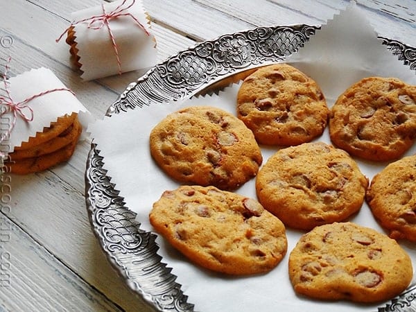 Galletas de calabaza con chispas de canela - AmandasCookin.com