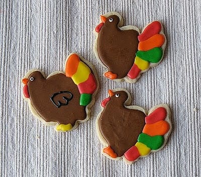 Galletas de Acción de Gracias: pavos, hojas y calabazas, ¡Dios mío!