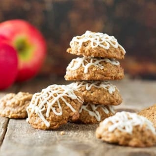 Galletas de avena con manzana y glaseado de arc