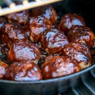 Albóndigas ahumadas de barbacoa