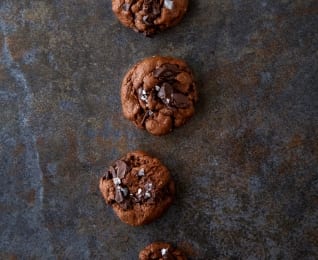 Galletas de chispas de chocolate dobl