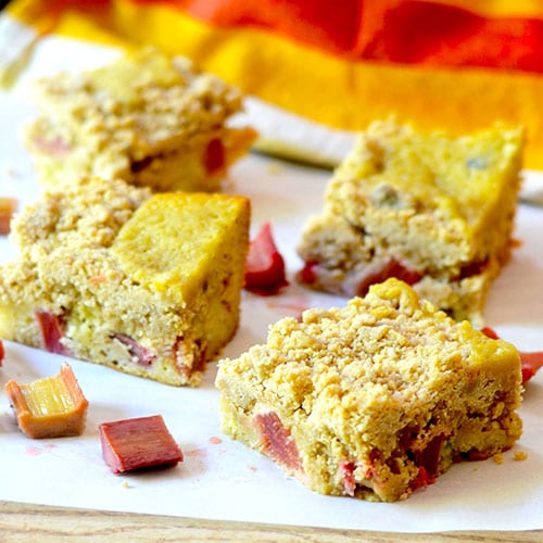 Torta De Caf&eacute; De Ruibarbo