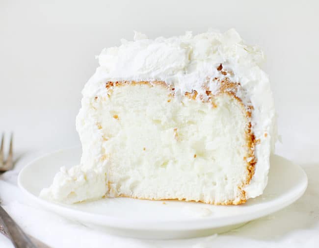 Pastel de ángel de coco