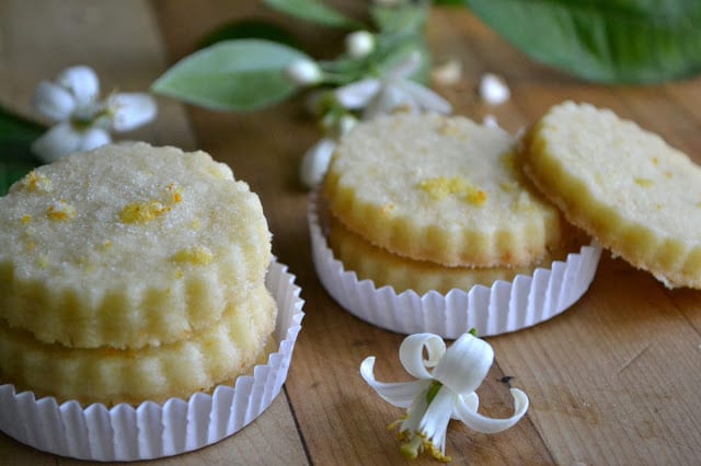 galletas de mantequilla de azahar