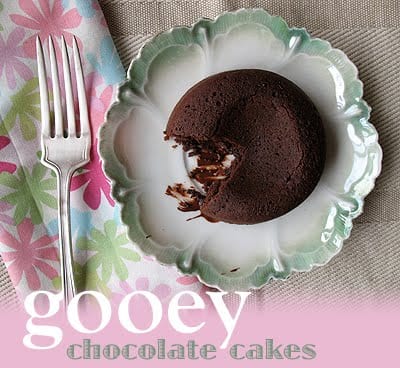 Pasteles de chocolate pegajosos