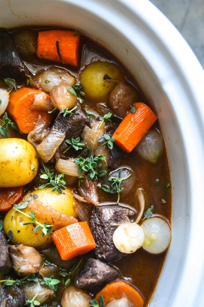 Crock Pot Ternera Bourguignon
