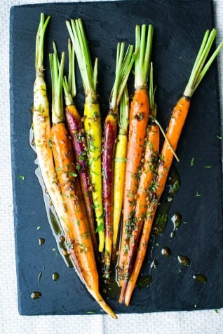 Zanahorias de Azúcar Marrón Asadas [Glaseado De Especias]