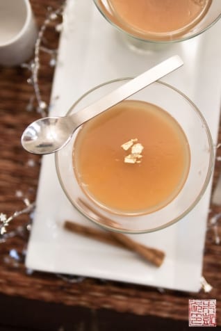 Sidra De Manzana De Vainilla Panna Cottas