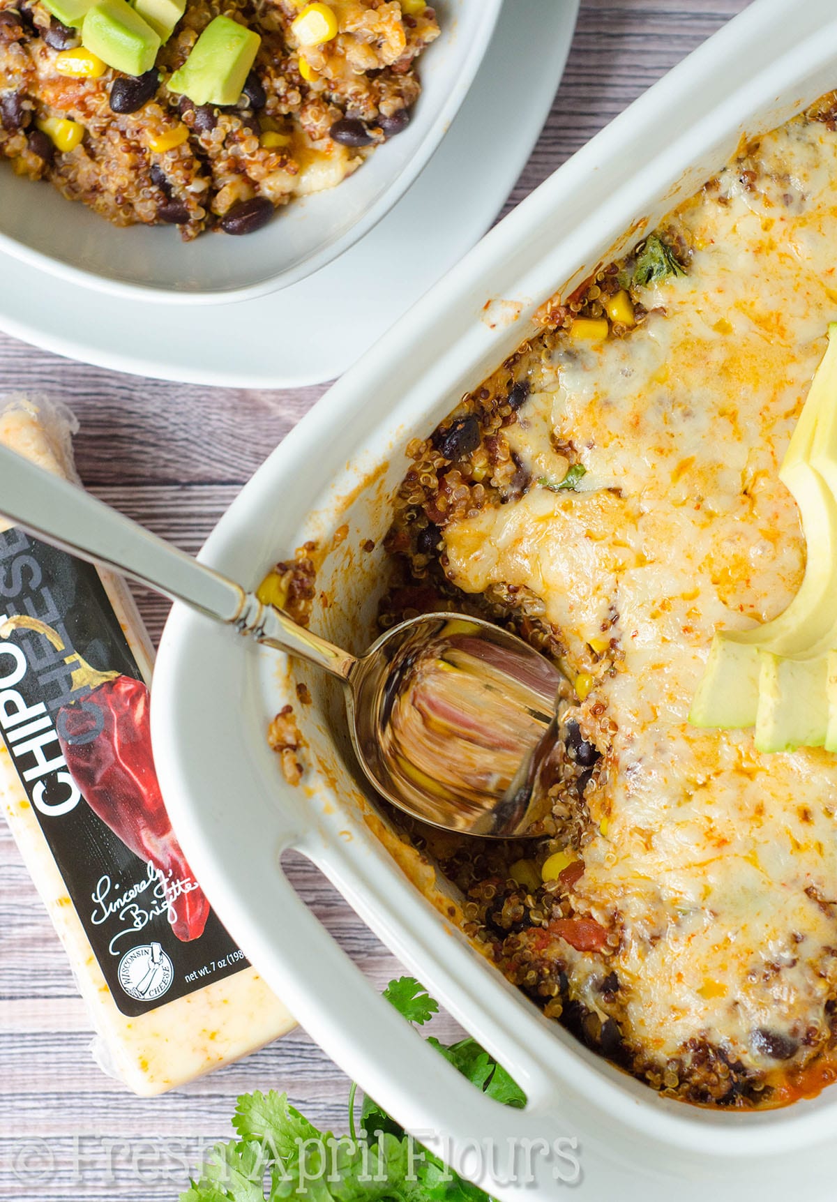 Cazuela De Quinilla De Enchilada Con Queso