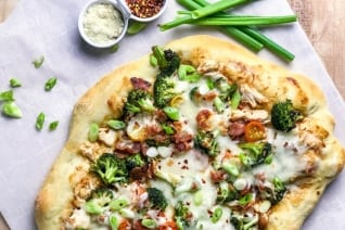 Pizza De Pollo Teriyaki Fácil