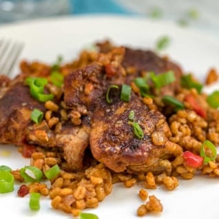 Pollo Asado Y Cebada