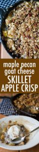 Framboesa de maçã e noz-pecã Maple Crisp Apple Crisp: Uma maçã crocante e sem glúten, com um toque de queijo de cabra picante e recheada com alguns dos melhores sabores que o outono tem a oferecer.