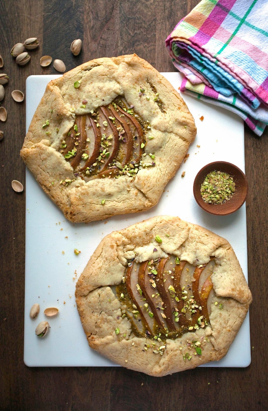Galettes De Pera Con Pistacho Frangipane