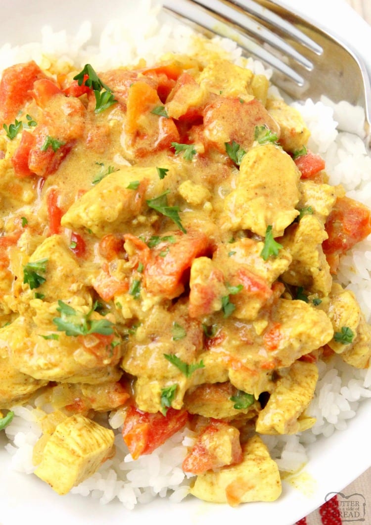 POLLO AL CURRY DE COCO {¡VIDEO INCLUIDO!}