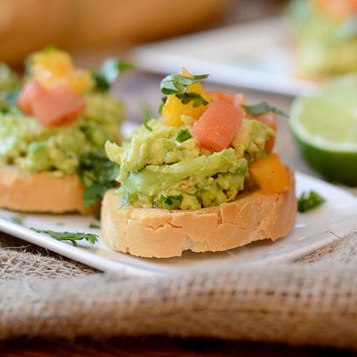 Guacamole Bruschetta - Alimenta tu alma también