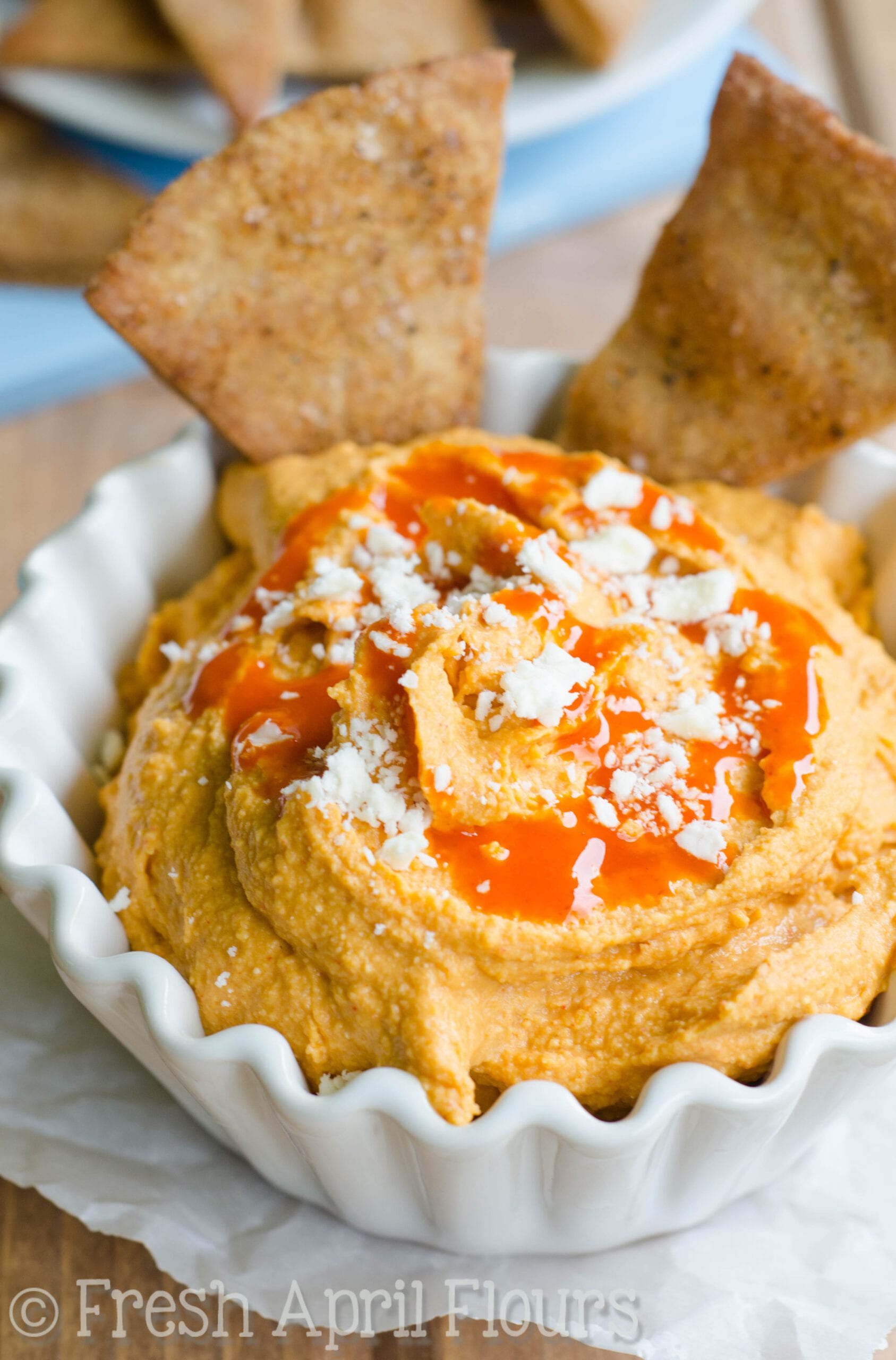 Hummus cremoso de búfalo