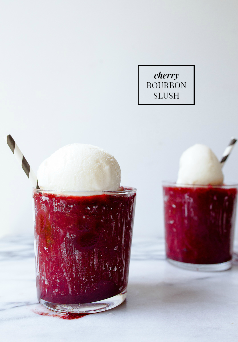  Cherry Bourbon Slush Receita de Sobremesa para dois 
