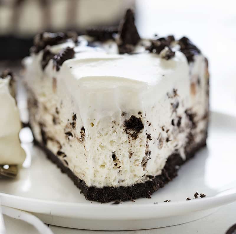 Pastel de queso Oreo sin hornear